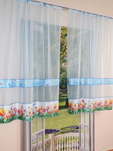 Комплект штор Алетто Тюльпаны